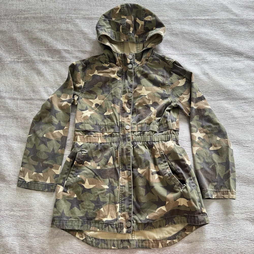 C&C California Kids Camouflage Hooded Jacket, Size 10